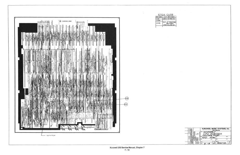 Assembly CPU Board (12001705), 2 of 2 Solder Side1 - Sheet 1